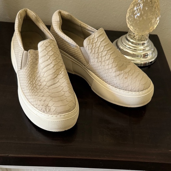 J Slides Textured Slip-On Sneakers - Cream - Picture 1 of 10
